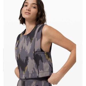 Lululemon Take The Moment Collection Robert Geller Cropped Tank Top Size M/L
